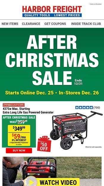 harbor freight after christmas sale|harbor freight christmas sale.